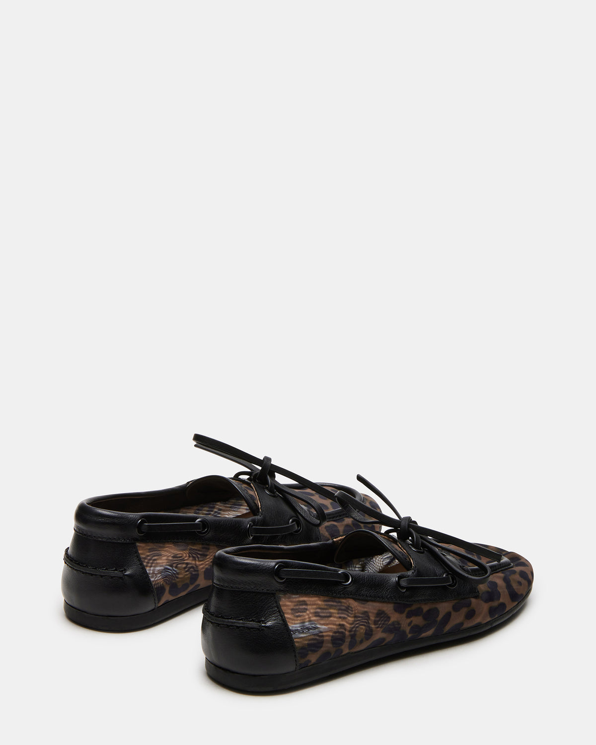 SAG Black/Leopard Women's Boat Shoe - Steve Madden