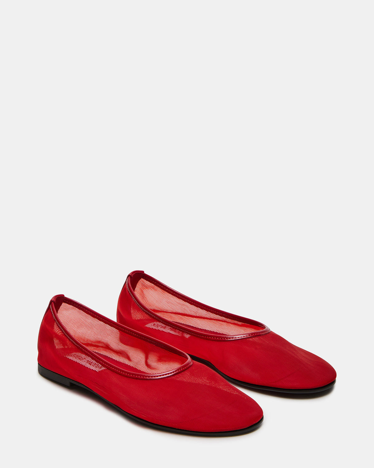 MEADOW Red Mesh Women's Ballet Flats - Steve Madden