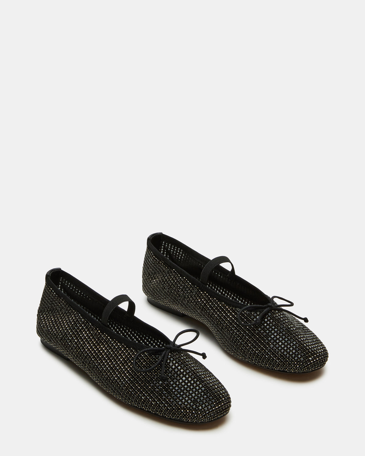 DELARA Rhinestones Black Multi Mary Jane Ballet Women's Flat - Steve Madden