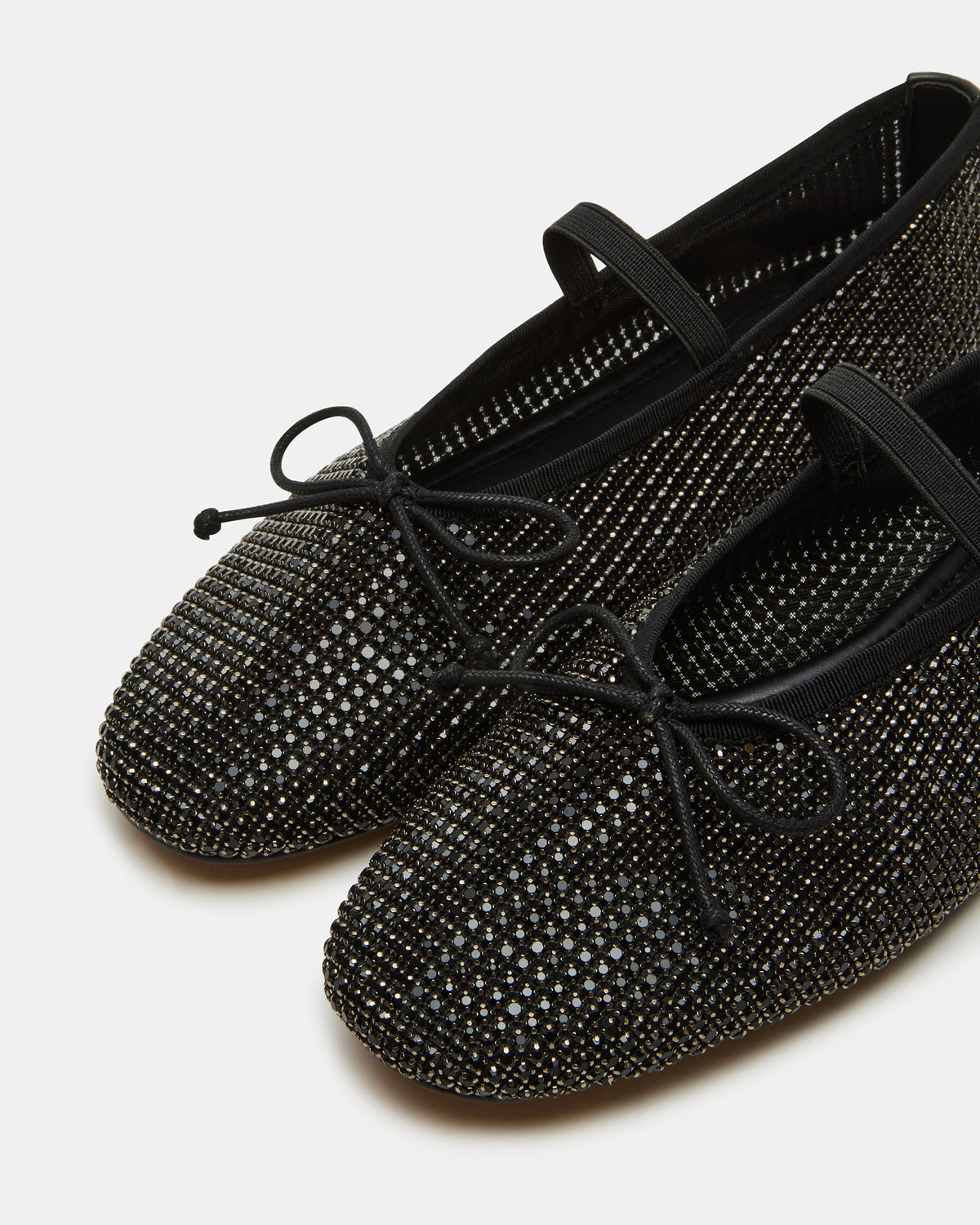 DELARA Rhinestones Black Multi Mary Jane Ballet Women's Flat - Steve Madden
