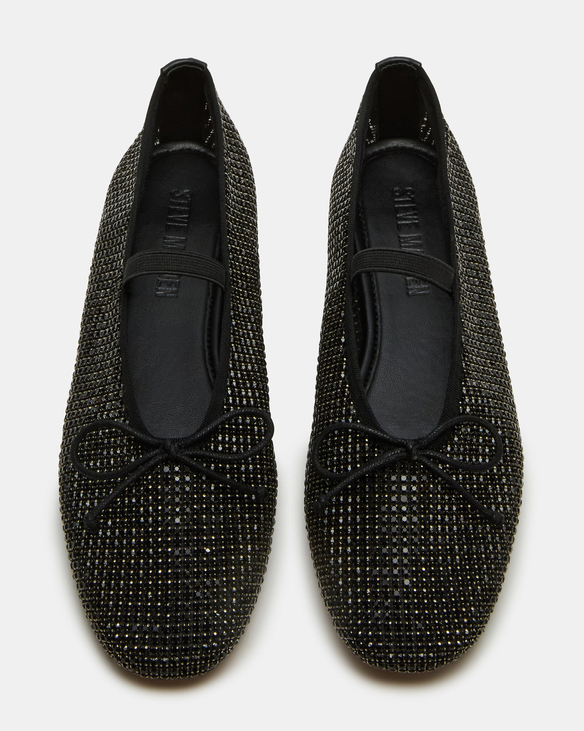 DELARA Rhinestones Black Multi Mary Jane Ballet Women's Flat - Steve Madden