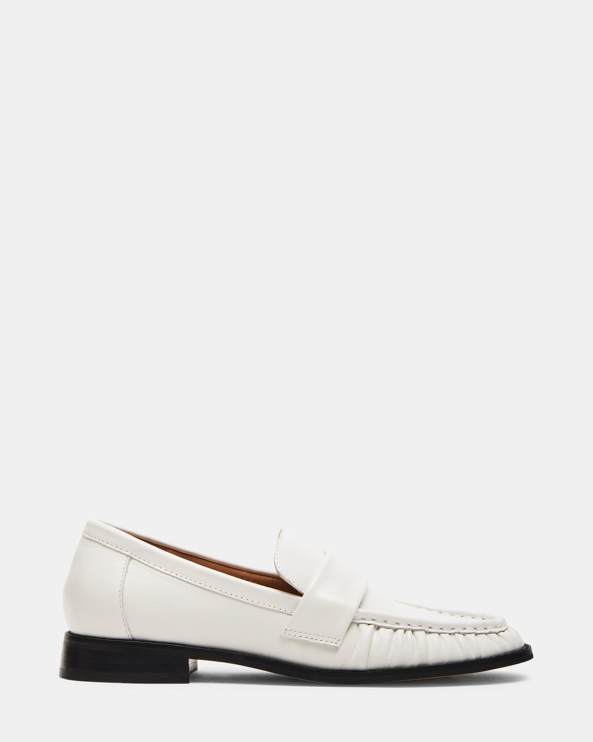 RIDLEY Ice Leather Tailored Loafer | Women's Loafers - Steve Madden