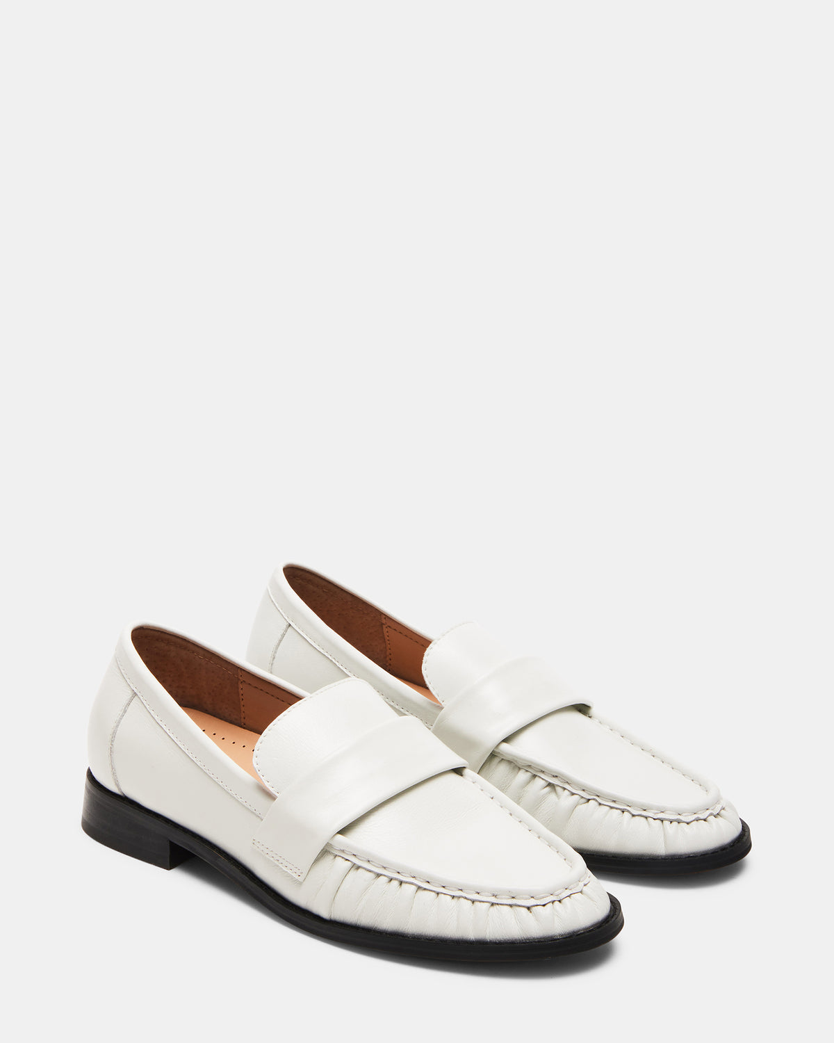 RIDLEY Ice Leather Tailored Loafer | Women's Loafers - Steve Madden