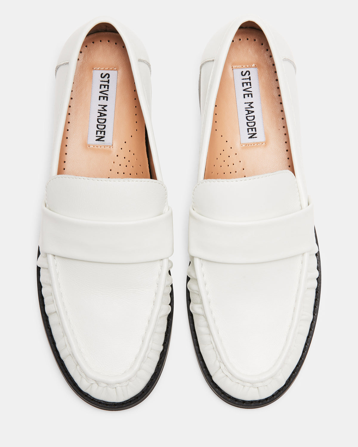 RIDLEY Ice Leather Tailored Loafer | Women's Loafers - Steve Madden
