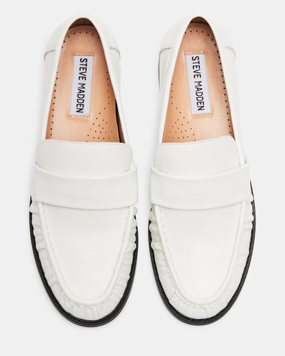 RIDLEY Ice Leather Tailored Loafer | Women's Loafers - Steve Madden
