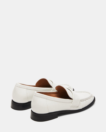 RIDLEY Ice Leather Tailored Loafer | Women's Loafers - Steve Madden