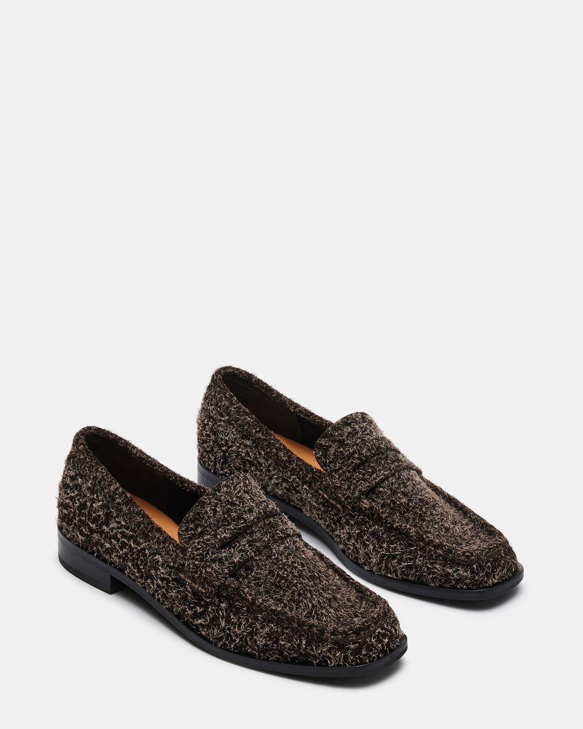 PARLOUR Brown Suede Square Toe Loafer | Women's Loafers - Steve Madden