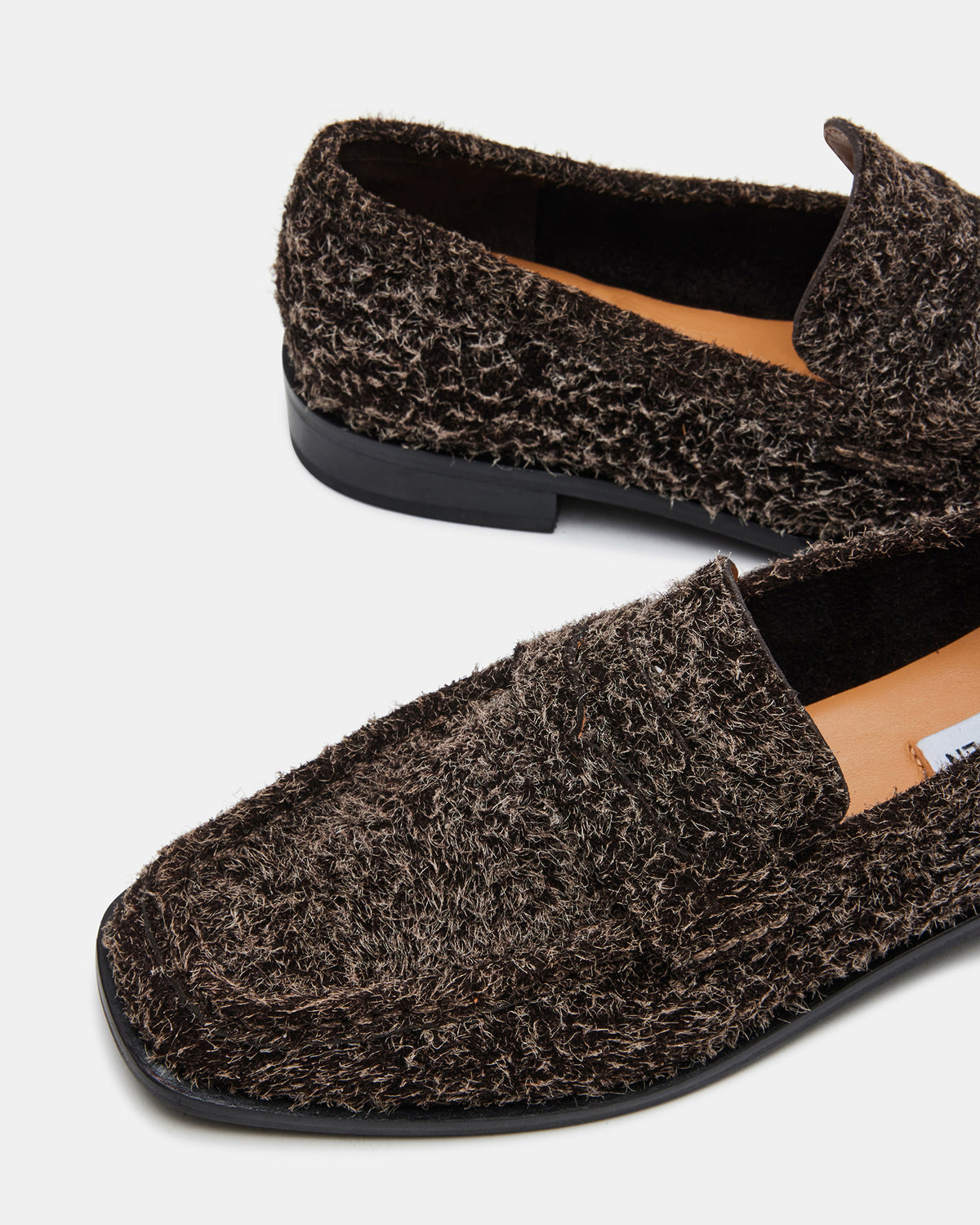 PARLOUR Brown Suede Square Toe Loafer | Women's Loafers - Steve Madden