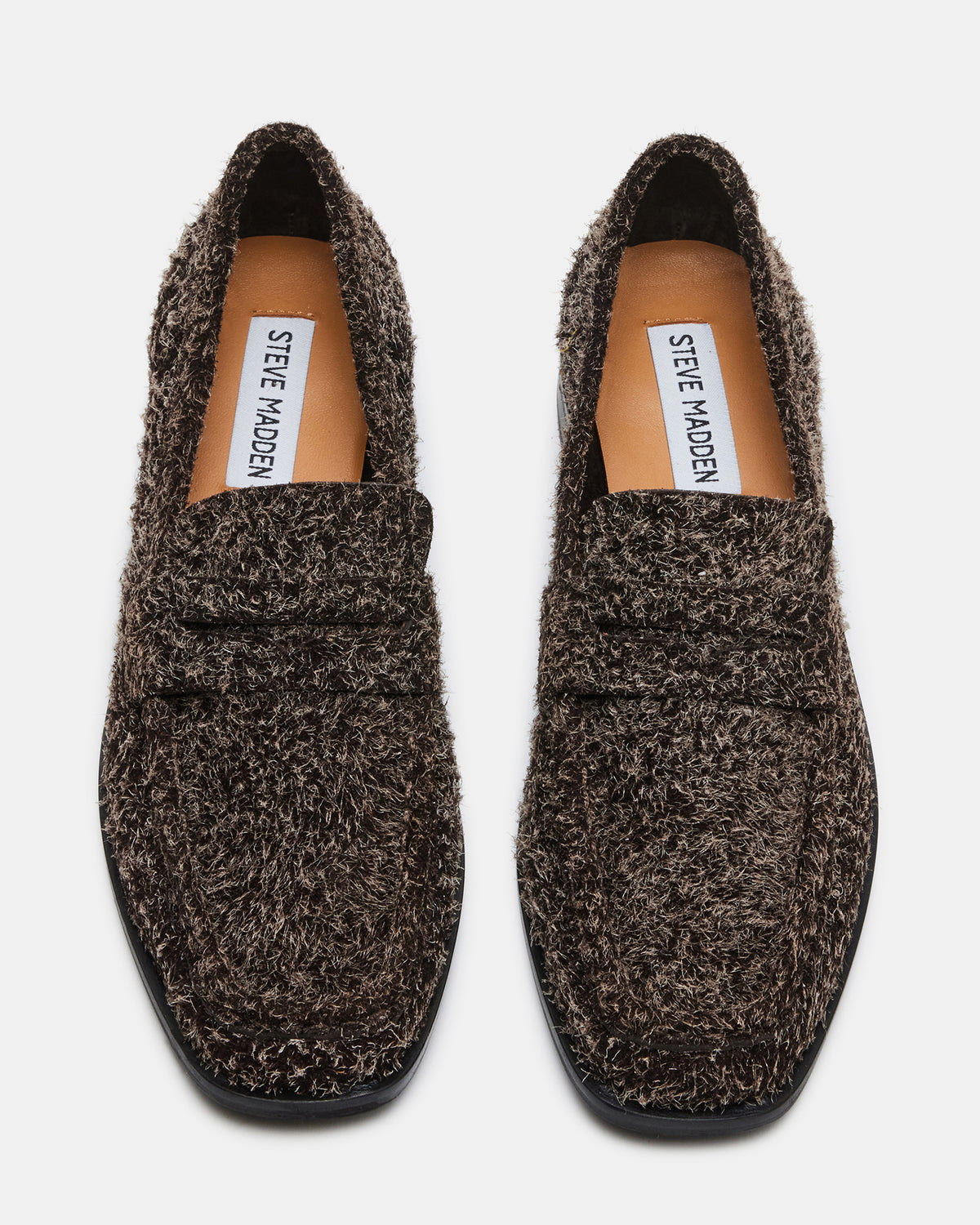PARLOUR Brown Suede Square Toe Loafer | Women's Loafers - Steve Madden