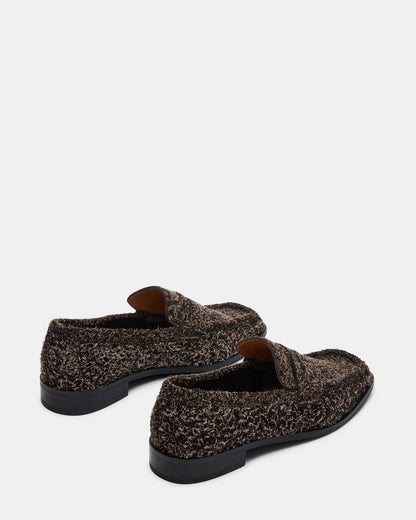 PARLOUR Brown Suede Square Toe Loafer | Women's Loafers - Steve Madden