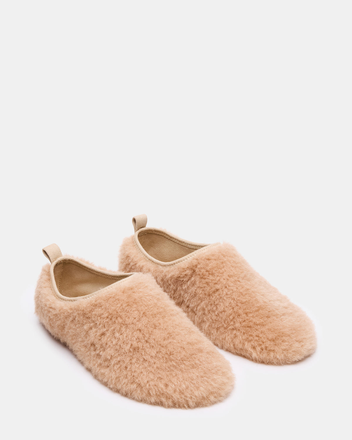 MINO Faux Fur Tan Women's Flat - Steve Madden