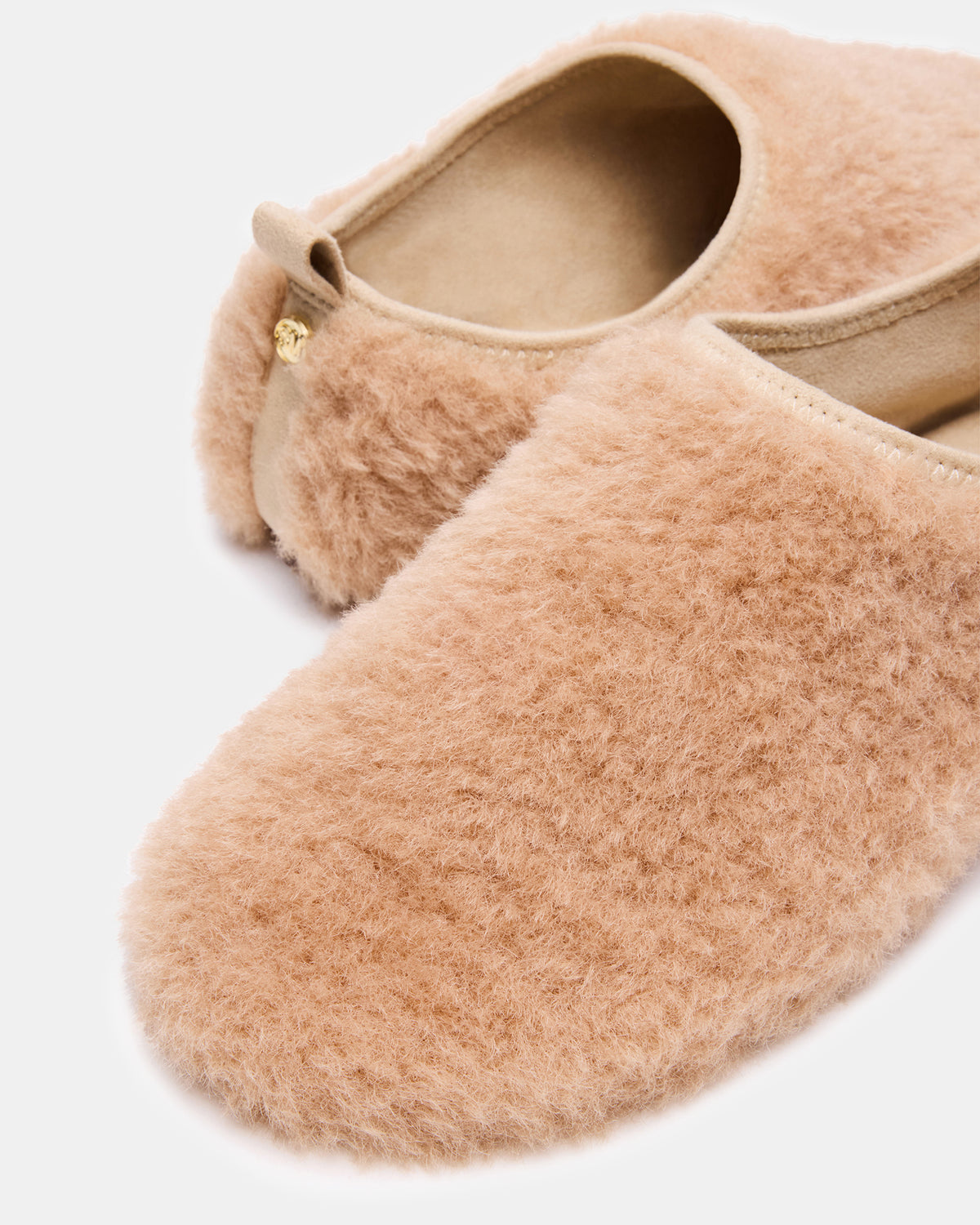 MINO Faux Fur Tan Women's Flat - Steve Madden