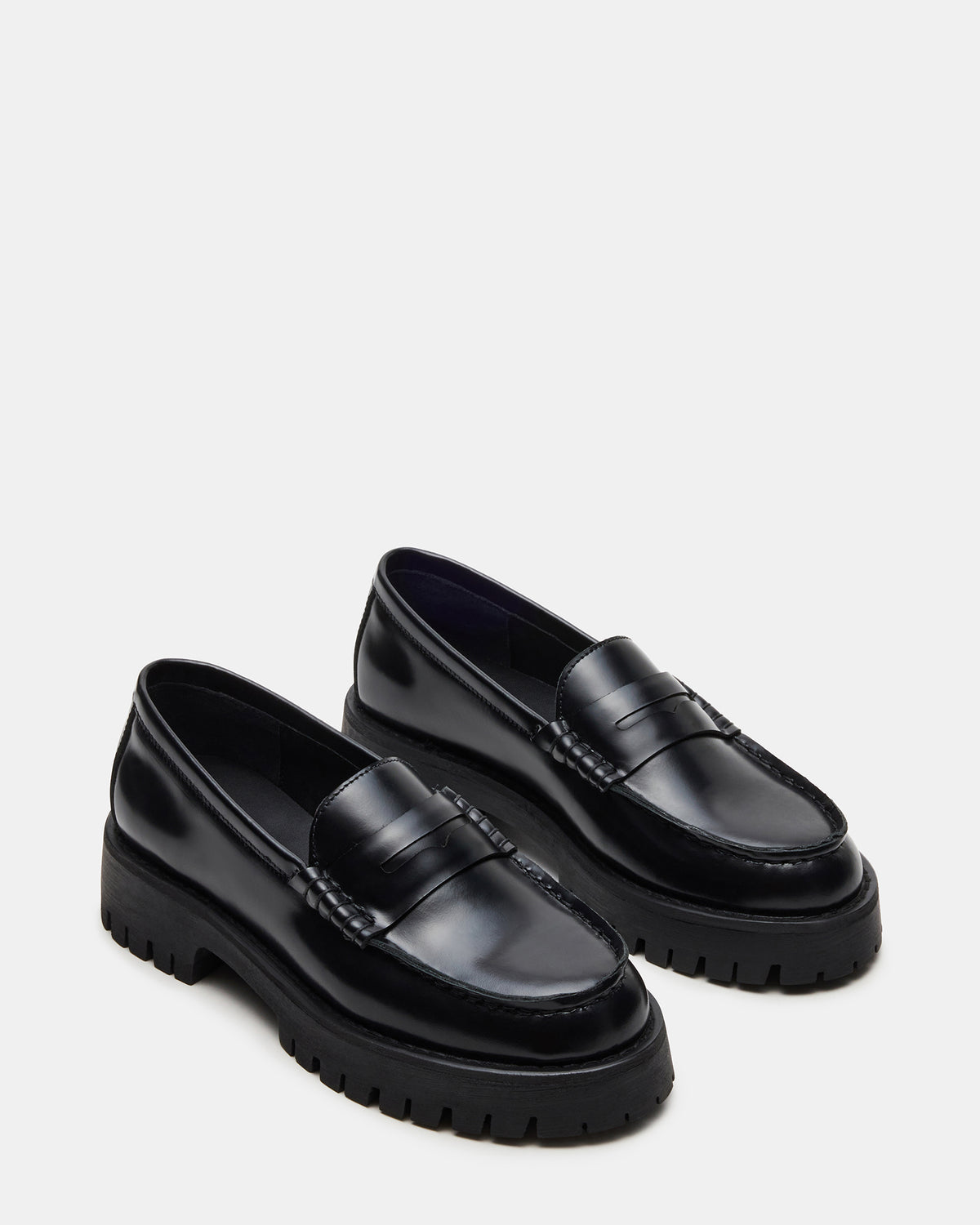 LANGSTEN Black Box Women's Platform Lug Loafer - Steve Madden