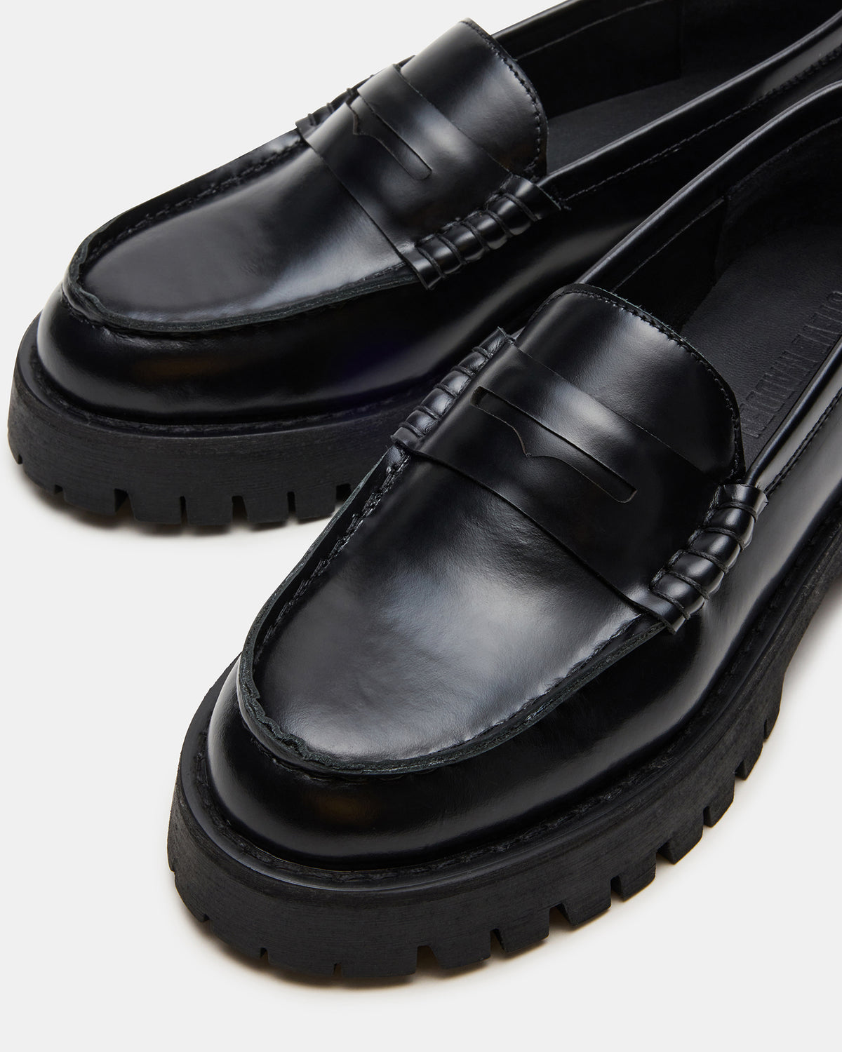 LANGSTEN Black Box Women's Platform Lug Loafer - Steve Madden