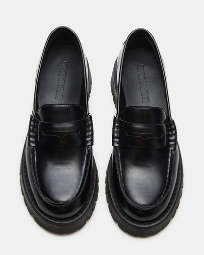 LANGSTEN Black Box Women's Platform Lug Loafer - Steve Madden