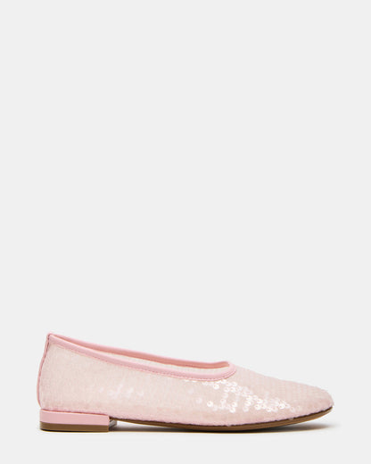 GARCELLE Pink Sequin Women's Ballet Flats - Steve Madden