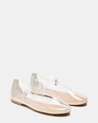 VINETTA Clear Mary Jane Ballet Flat | Women's Flats - Steve Madden