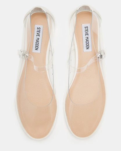 VINETTA Clear Mary Jane Ballet Flat | Women's Flats - Steve Madden