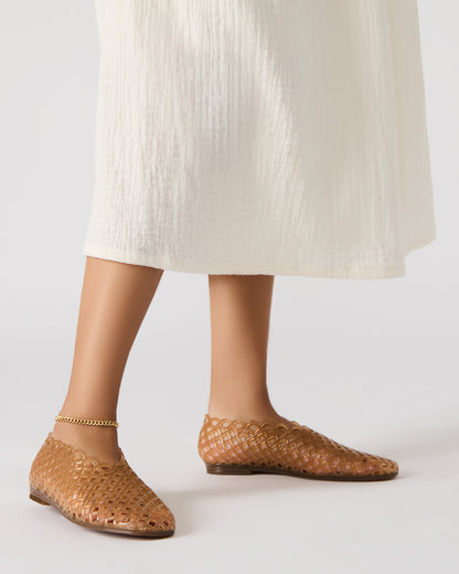 GROVE Tan Square-Toe Jelly Women's Flat - Steve Madden