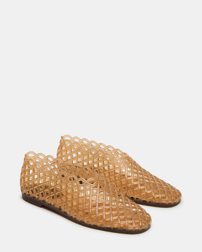 GROVE Tan Square-Toe Jelly Women's Flat - Steve Madden