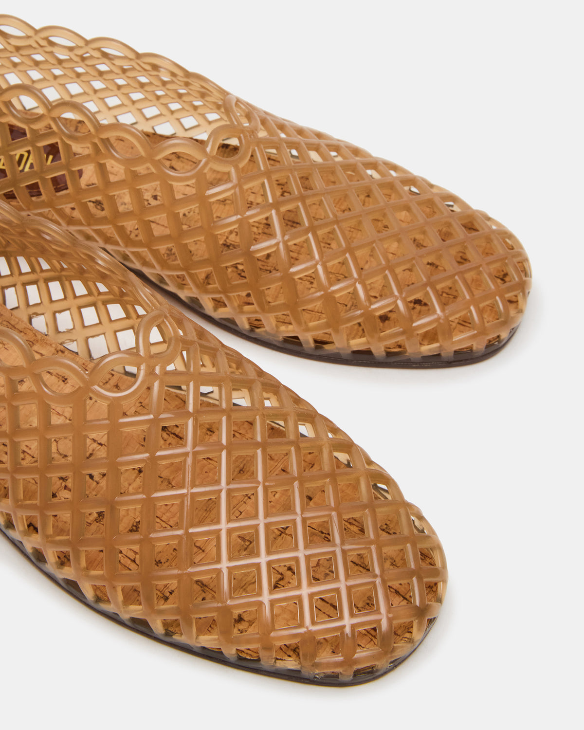 GROVE Tan Square-Toe Jelly Women's Flat - Steve Madden