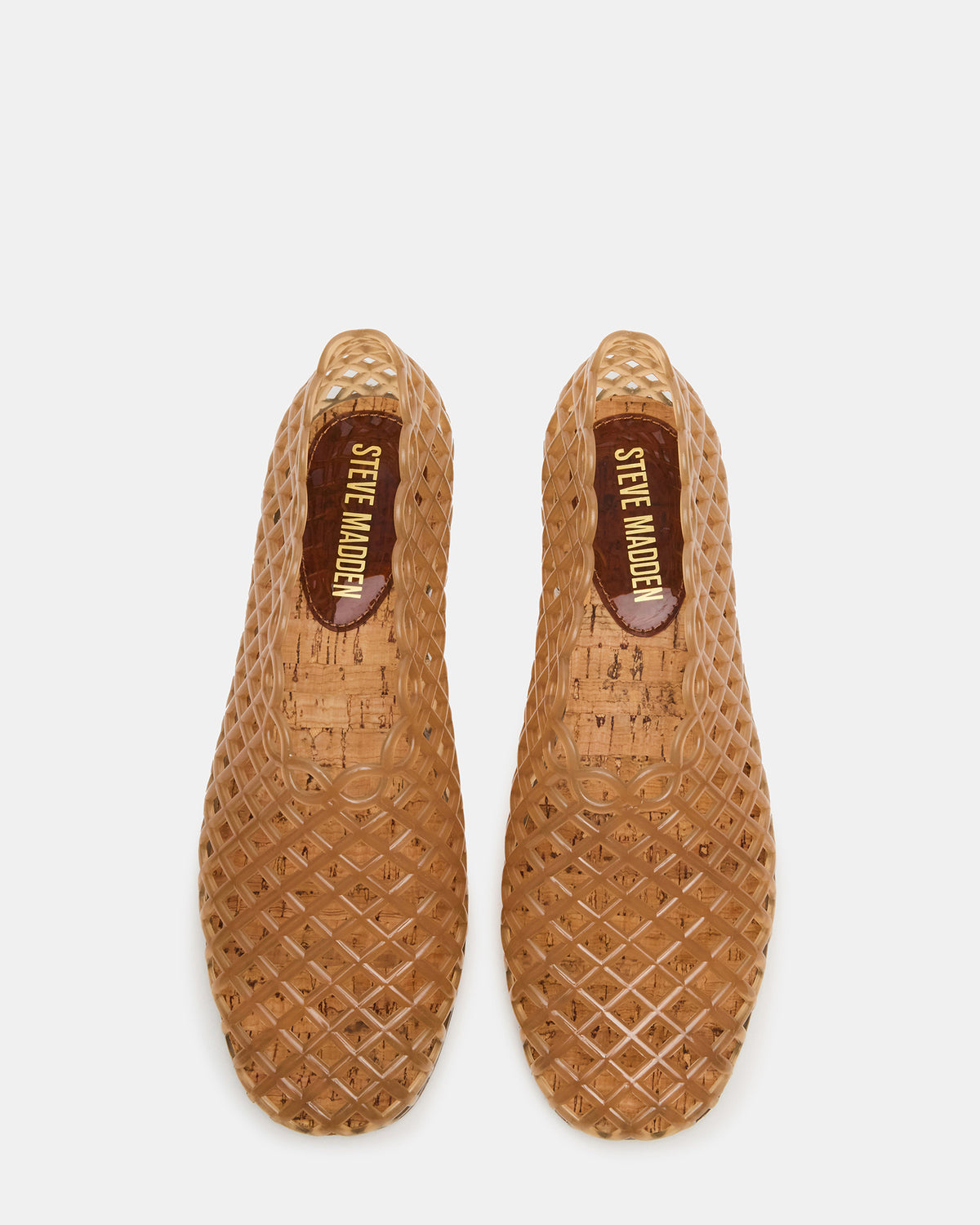 GROVE Tan Square-Toe Jelly Women's Flat - Steve Madden