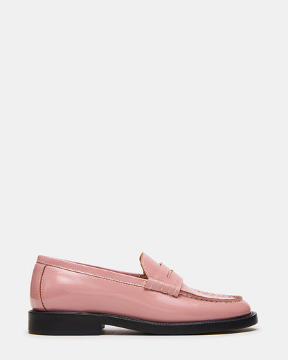 MADISON Light Pink Leather Women's Penny Loafer - Steve Madden