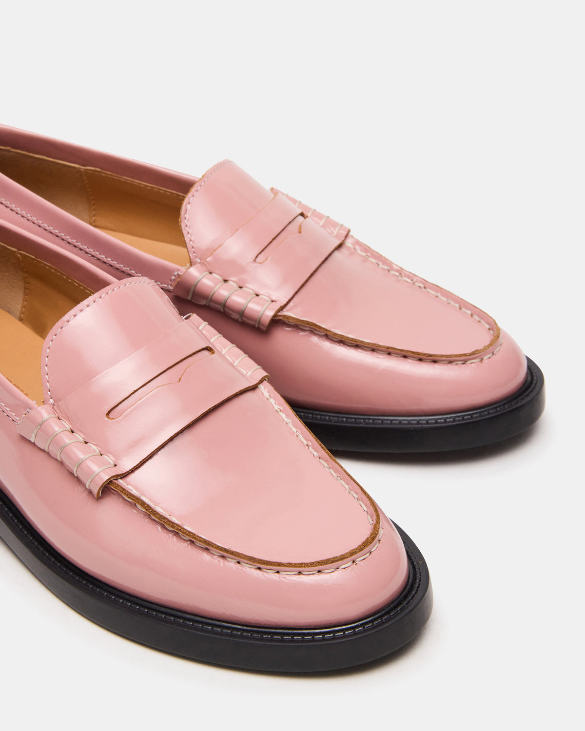 MADISON Light Pink Leather Women's Penny Loafer - Steve Madden