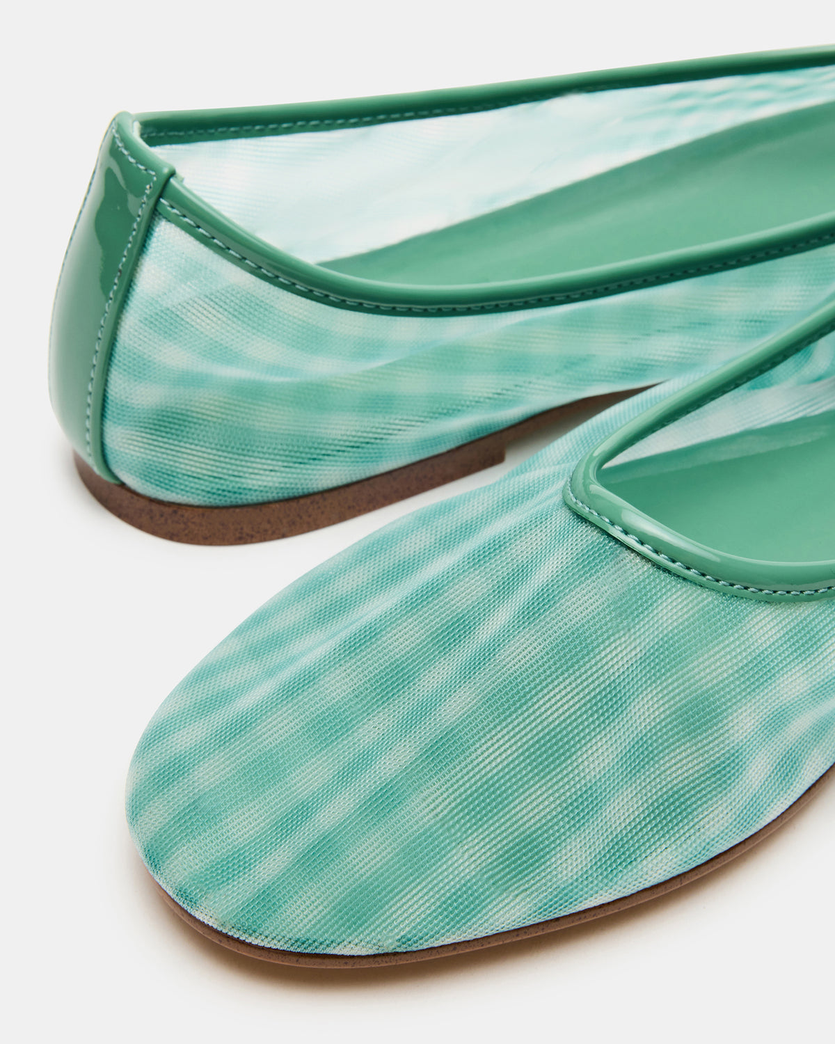 MEADOW Green Multi Mesh Women's Ballet Flats - Steve Madden