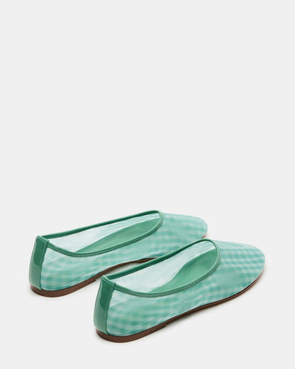 MEADOW Green Multi Mesh Women's Ballet Flats - Steve Madden