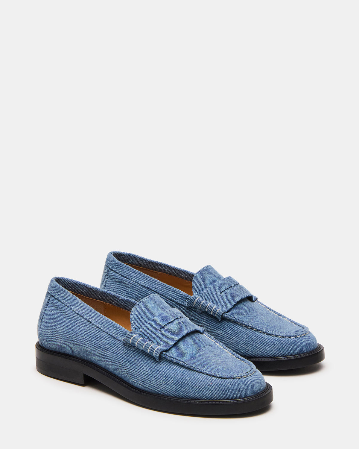 MADISON Denim Fabric Women's Penny Loafer - Steve Madden