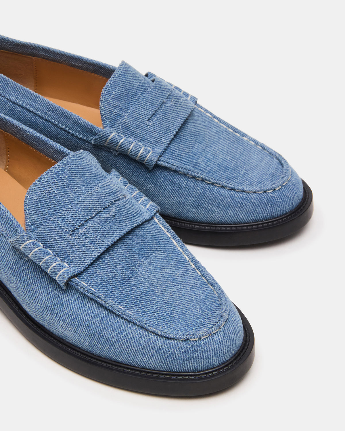 MADISON Denim Fabric Women's Penny Loafer - Steve Madden