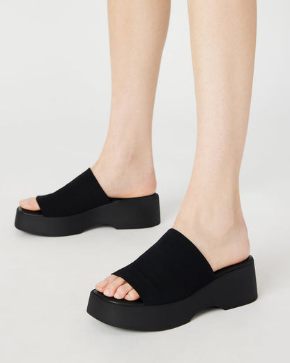 SLINKY30 Black Women's Platform Sandal - Steve Madden