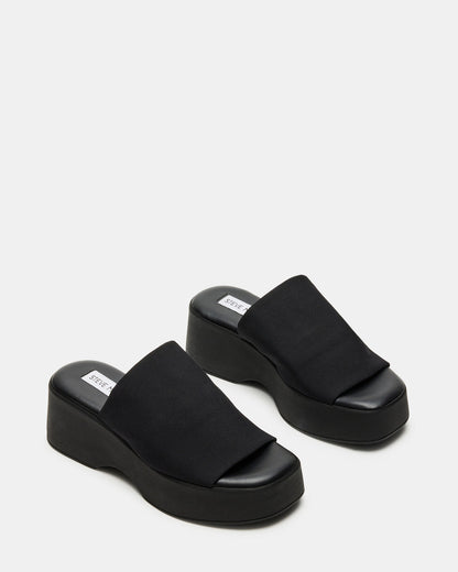 SLINKY30 Black Women's Platform Sandal - Steve Madden