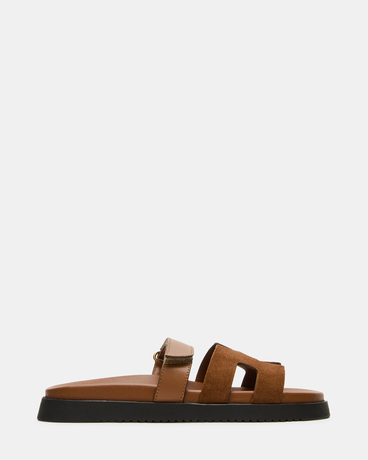 MAYVEN Camel Suede Flatform Slide Women's Sandal - Steve Madden