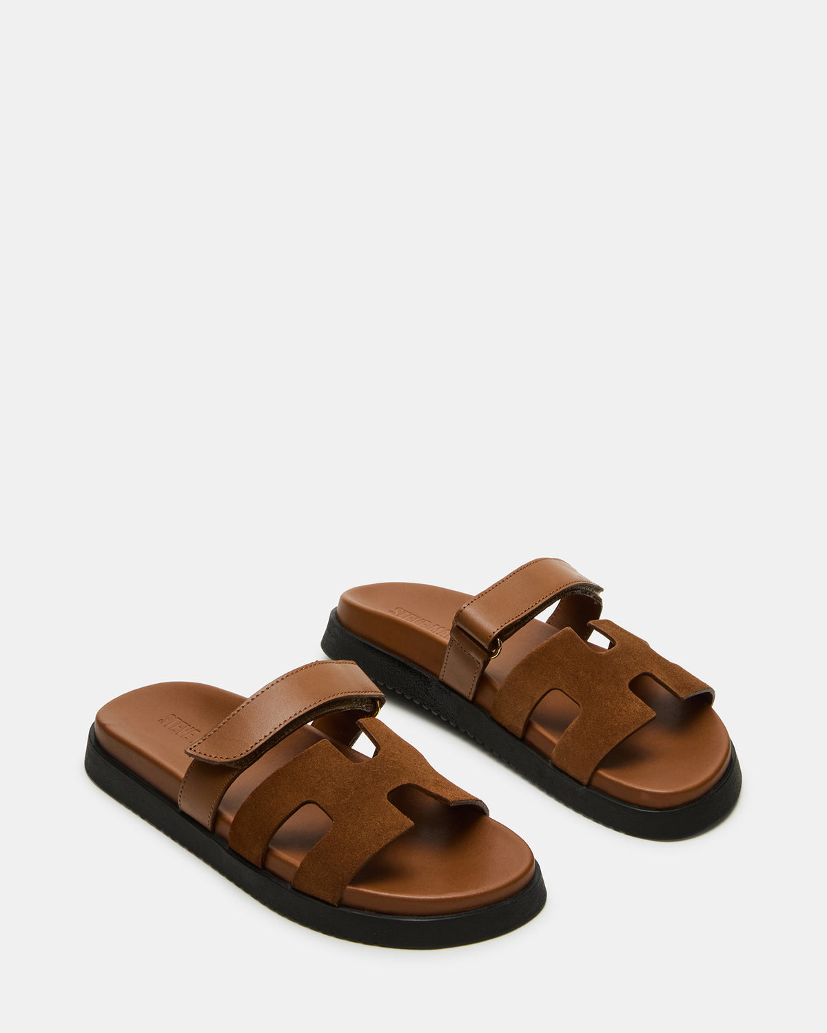 MAYVEN Camel Suede Flatform Slide Women's Sandal - Steve Madden