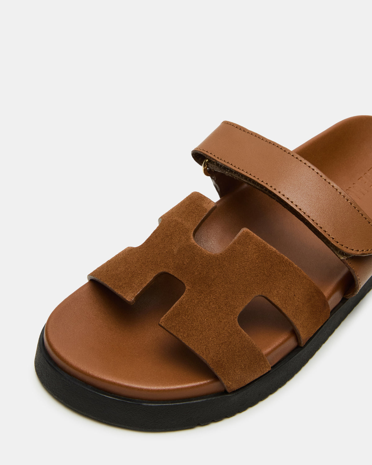 MAYVEN Camel Suede Flatform Slide Women's Sandal - Steve Madden