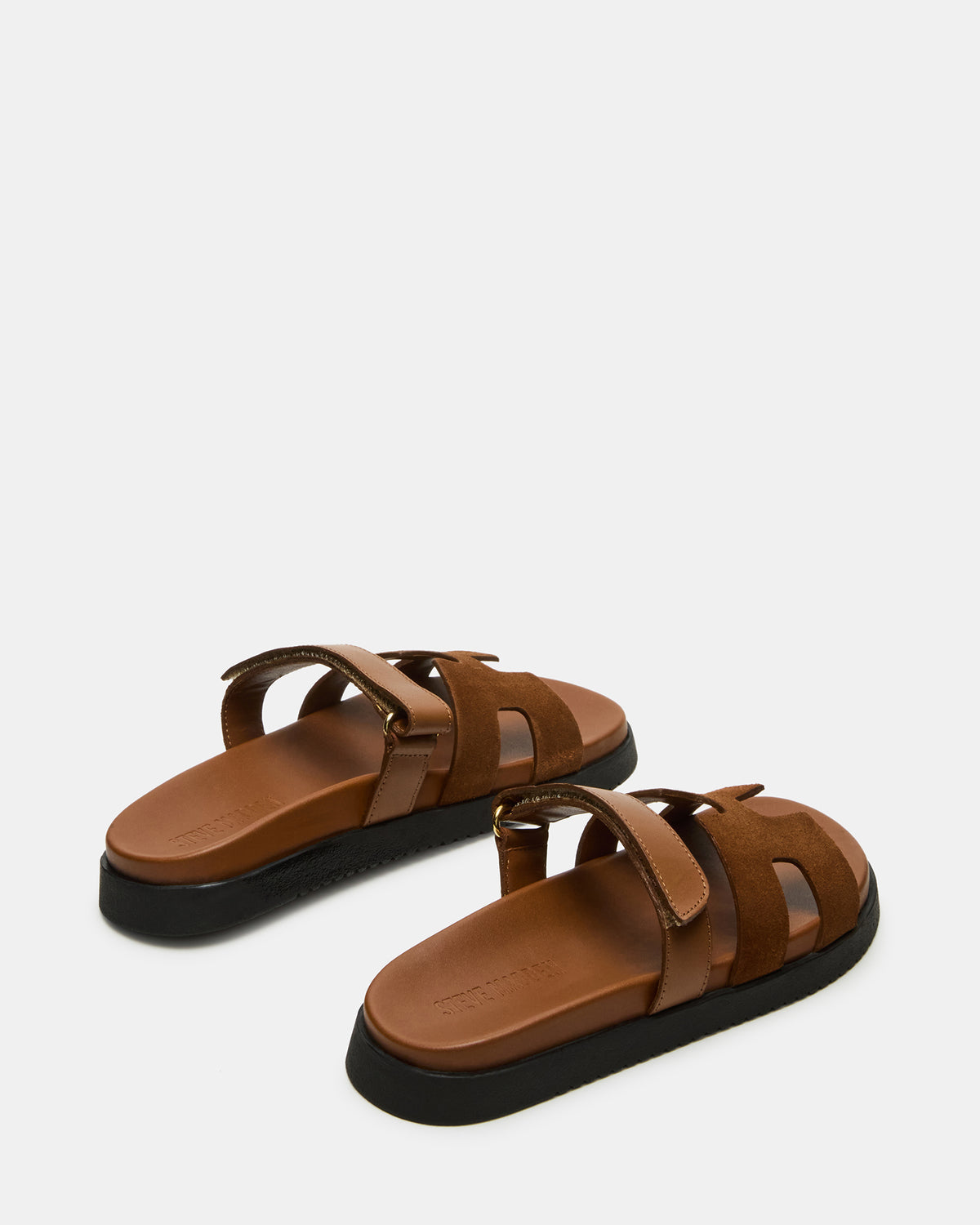 MAYVEN Camel Suede Flatform Slide Women's Sandal - Steve Madden