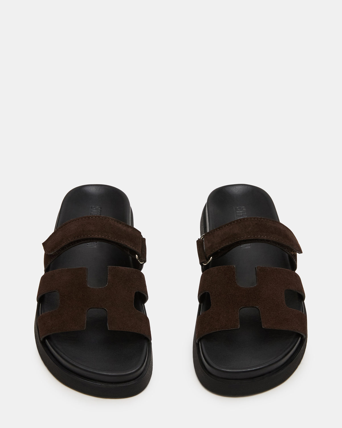 MAYVEN Chocolate Brown Suede Flatform Slide Women's Sandal - Steve Madden