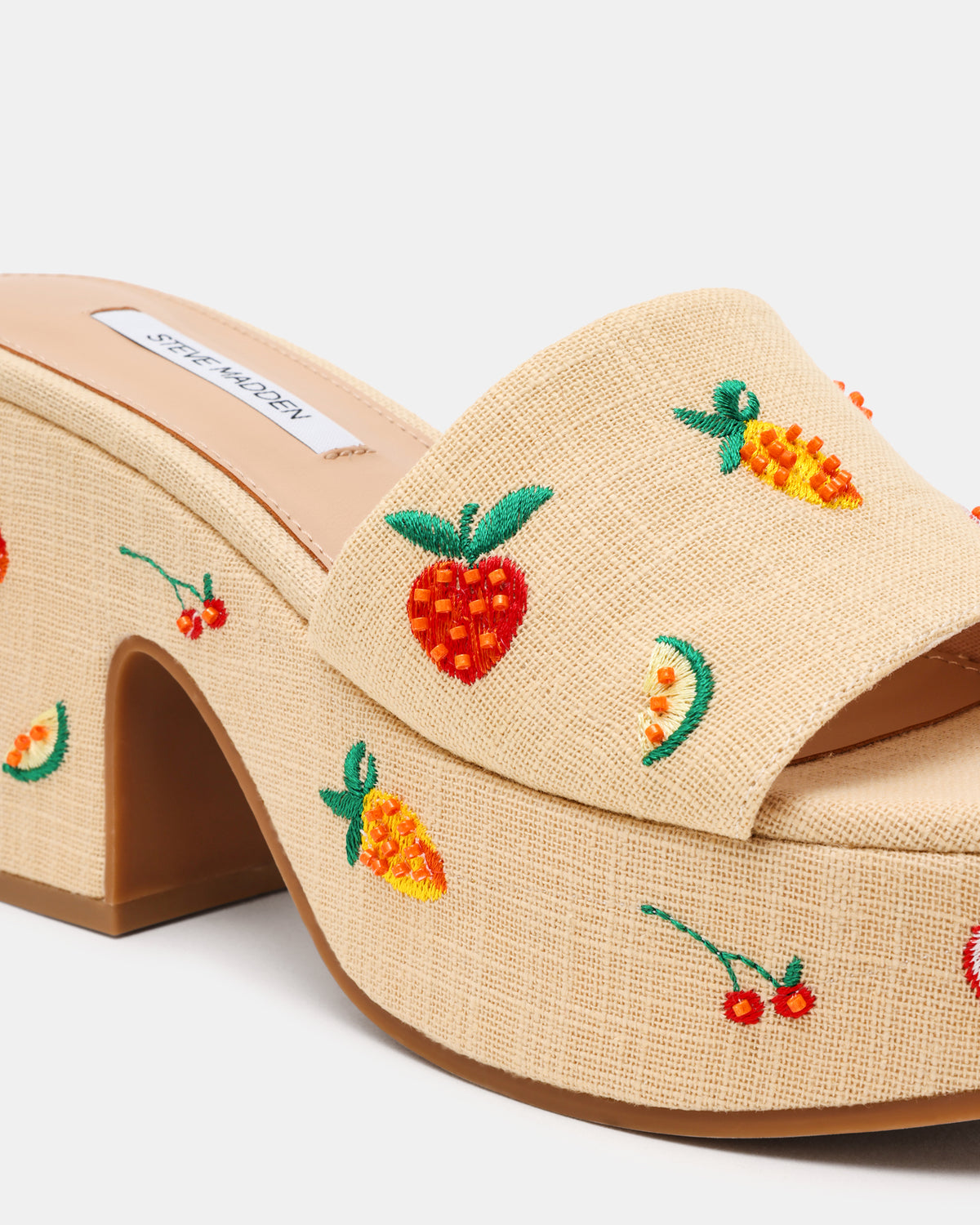 TRIPPY Embellished Fruit Multi Platform Mule Women's Sandal - Steve Madden