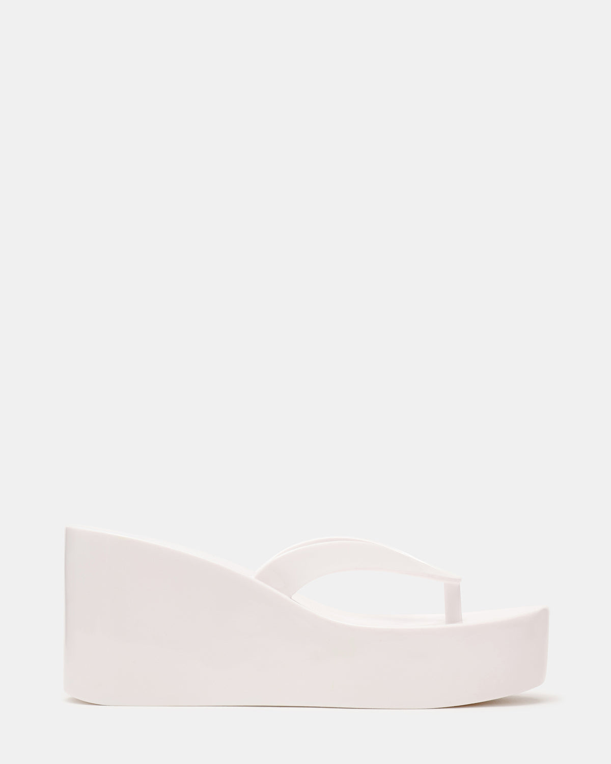 JELLA White Thong Wedge Women's Platform Sandal - Steve Madden