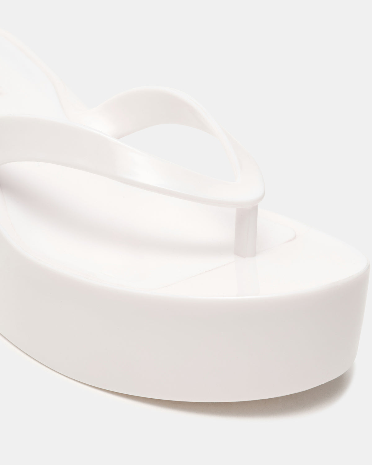 JELLA White Thong Wedge Women's Platform Sandal - Steve Madden