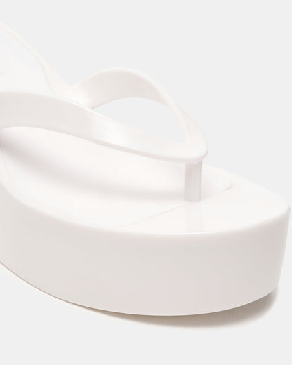 JELLA White Thong Wedge Women's Platform Sandal - Steve Madden