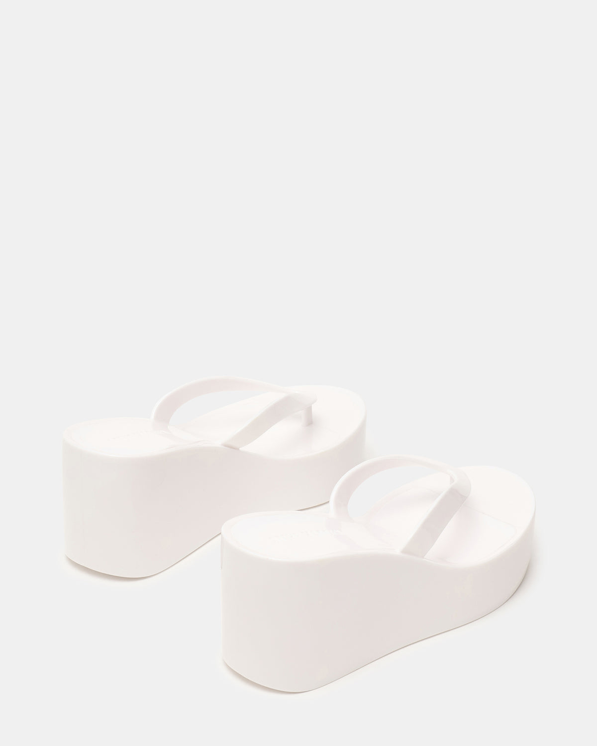 JELLA White Thong Wedge Women's Platform Sandal - Steve Madden