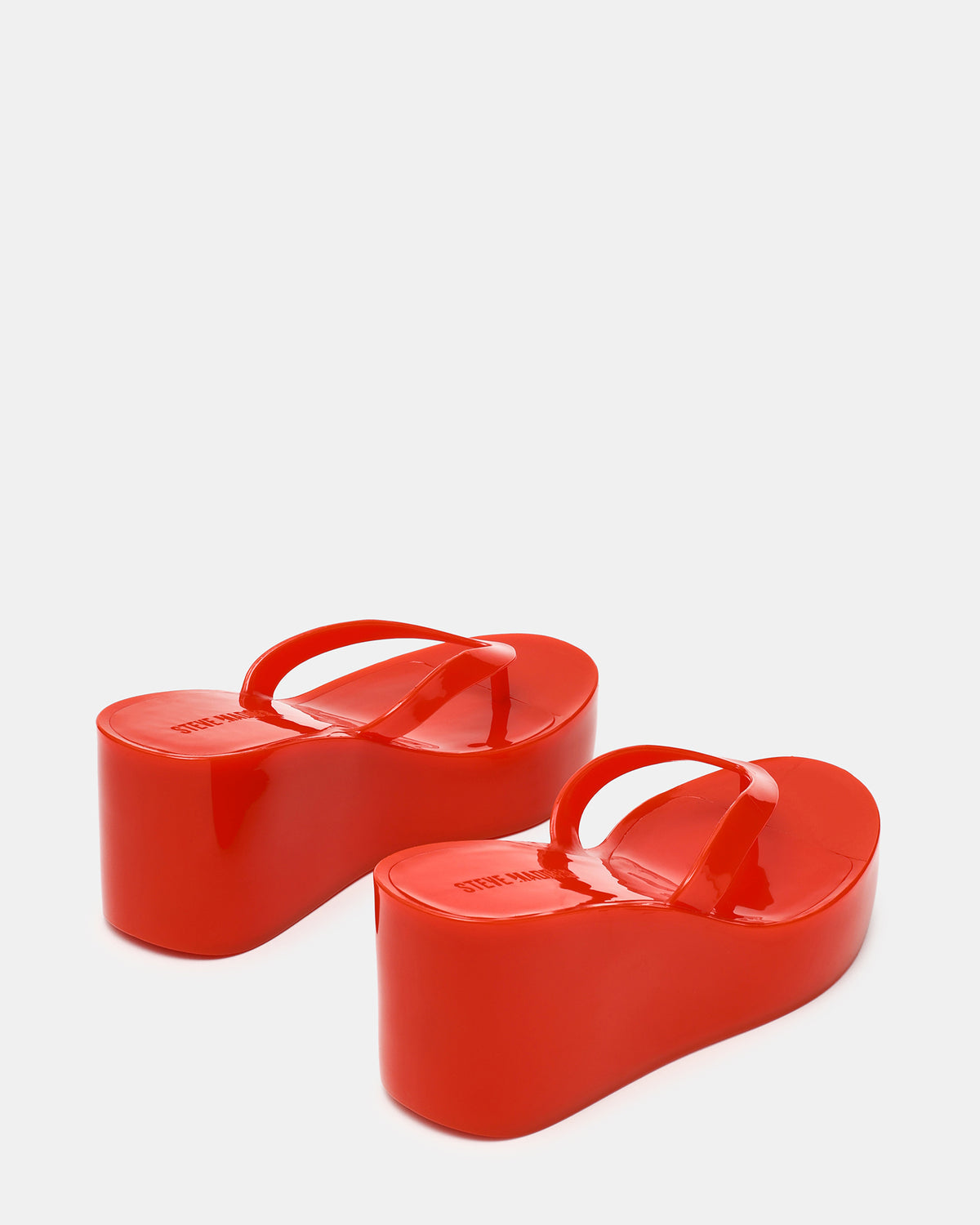 JELLA Red Thong Wedge Women's Platform Sandal - Steve Madden