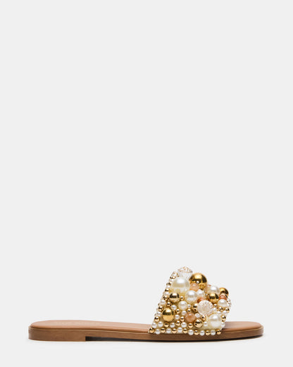 KLIO Coral Multi Ornament Embellished Slide Women's Sandal - Steve Madden