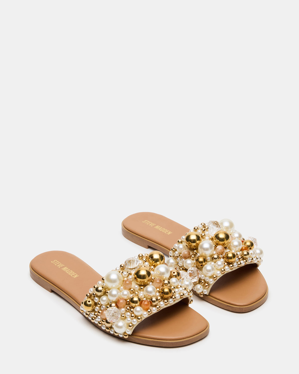 KLIO Coral Multi Ornament Embellished Slide Women's Sandal - Steve Madden