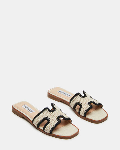 HADYN Cream Multi Sandal | Women's Designer Sandals - Steve Madden
