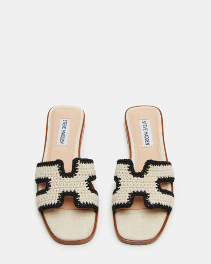 HADYN Cream Multi Sandal | Women's Designer Sandals - Steve Madden