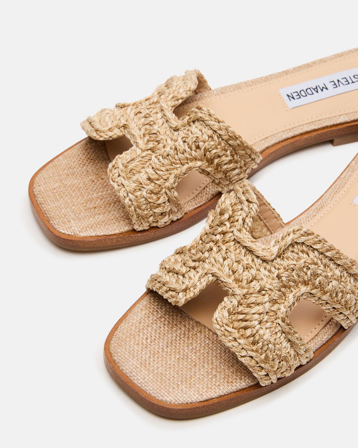 HADYN Crochet Raffia Women's Designer Sandal - Steve Madden